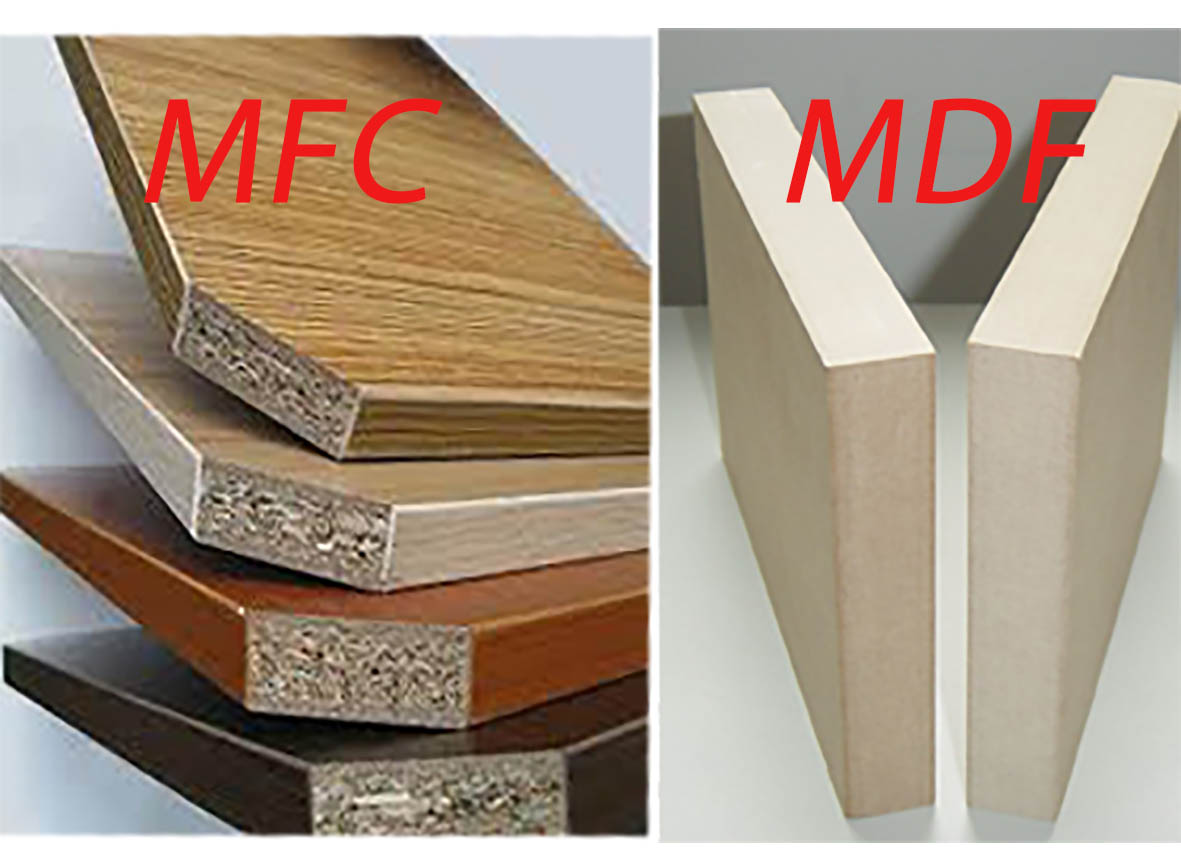 Kết hợp chất liệu MDF với chất liệu MFC