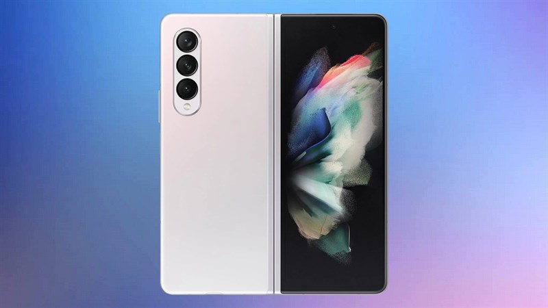 Thiết kế camera ẩn dưới màn hình của Galaxy Z Fold3. Phần camera sẽ bị ẩn đi khi người dùng xem video